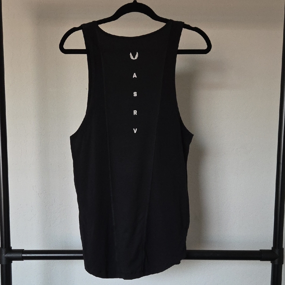 ASRV Black Athletic Muscle Tank - Supima cotton - 0808